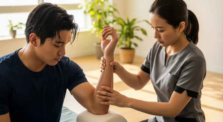 💪 팔꿈치 관절 통증, 수영 후 마사지로 관리