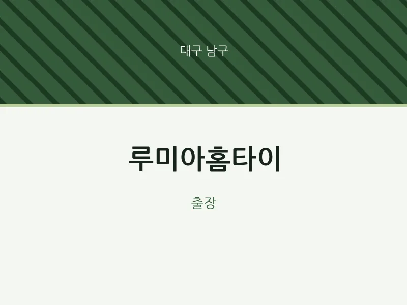 남구 출장마사지 루미아홈타이 | 마픽