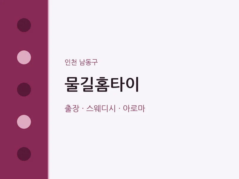 남동구 출장마사지 물길홈타이 | 마픽