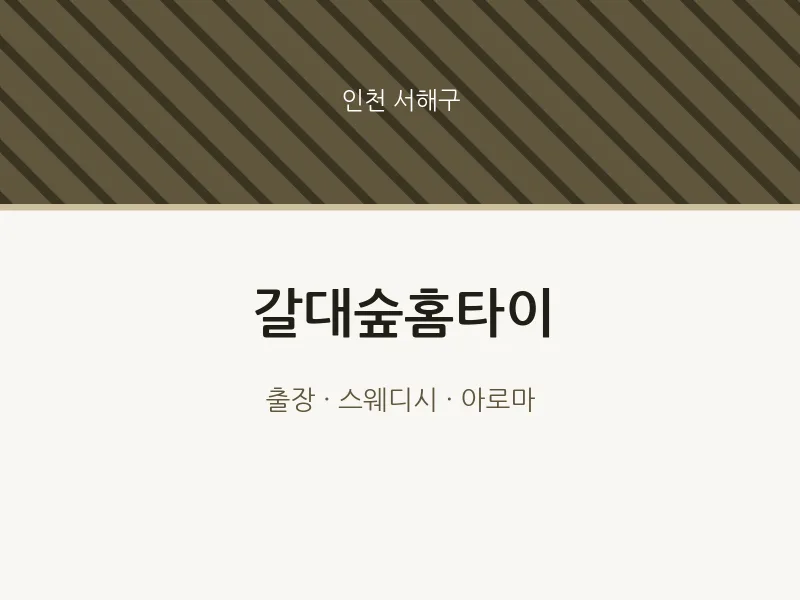 서해구 출장마사지 갈대숲홈타이 | 마픽