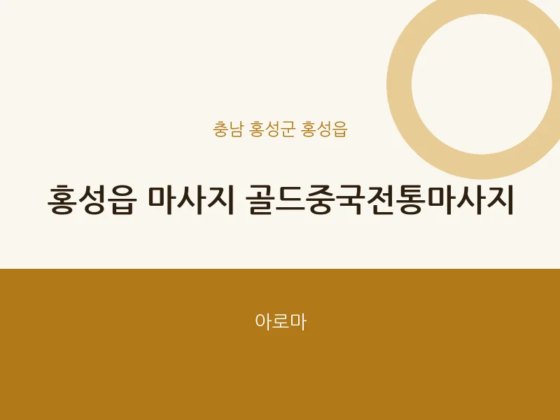 홍성읍 출장마사지 홈타이 골드중국전통마사지 | 마픽