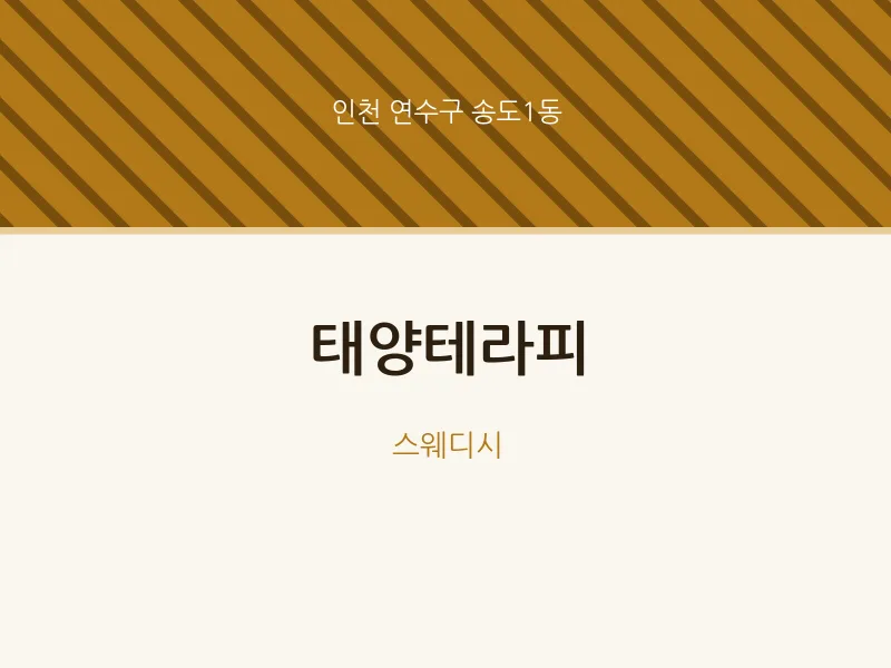 송도1동 출장마사지 홈타이 태양테라피 | 마픽