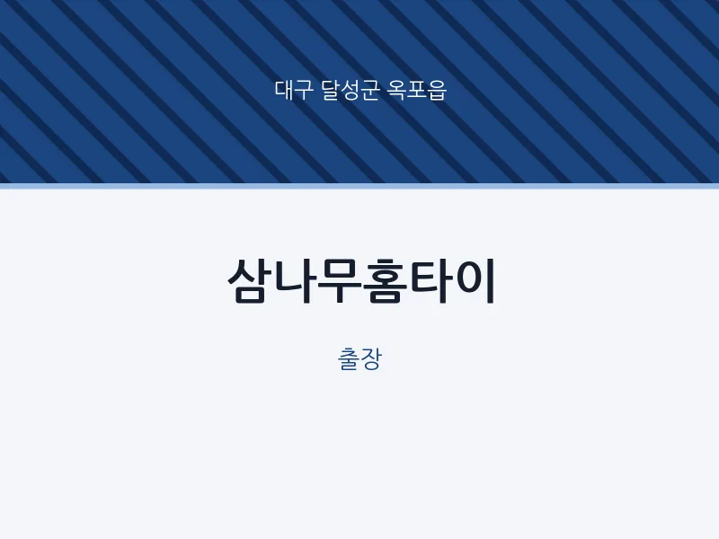 옥포읍 출장마사지 삼나무홈타이 | 마픽