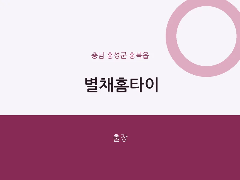 홍북읍 출장마사지 별채홈타이 | 마픽