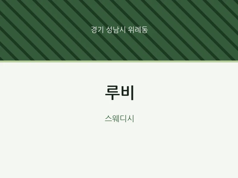 위례동 출장마사지 홈타이 루비 | 마픽
