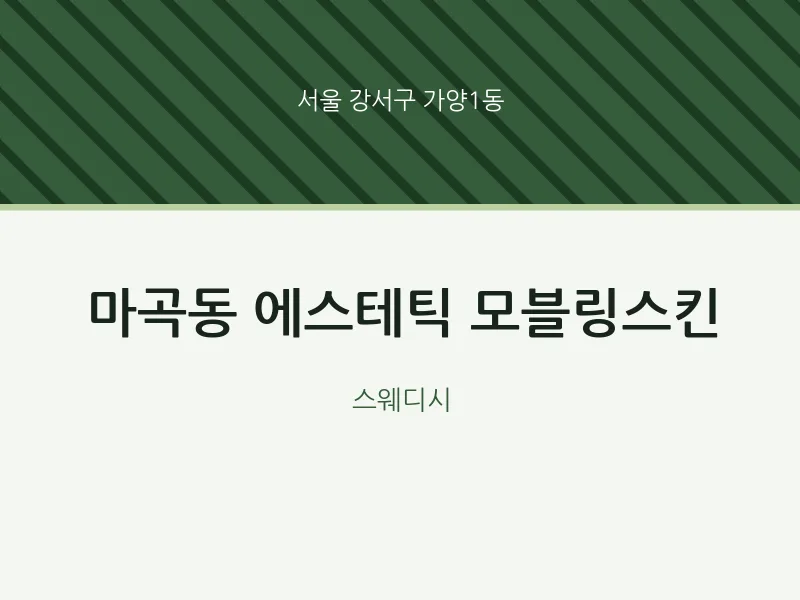 가양1동 출장마사지 홈타이 에스테틱 모블링스킨 | 마픽