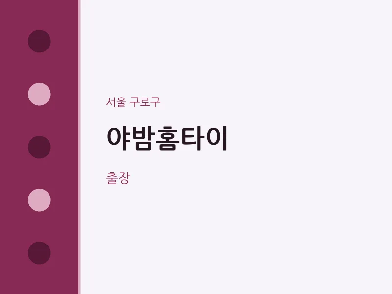 구로구 출장마사지 야밤홈타이 | 마픽