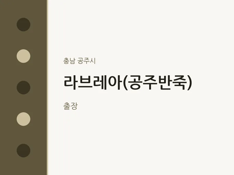 공주시 출장마사지 홈타이 라브레아(공주반죽) | 마픽