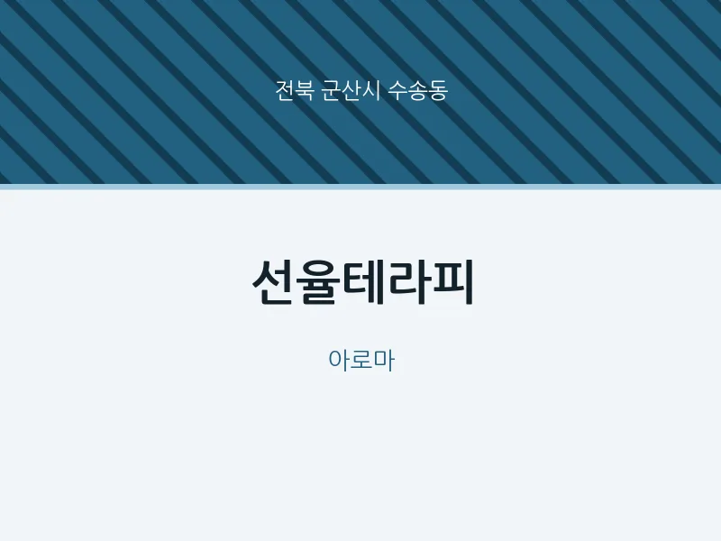 수송동 출장마사지 홈타이 선율테라피 | 마픽