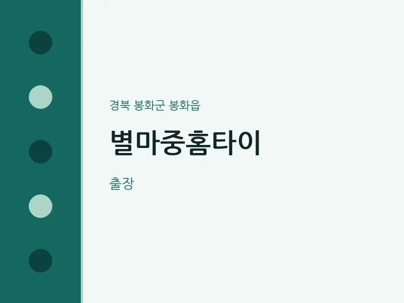 봉화읍 출장마사지 별마중홈타이 | 마픽