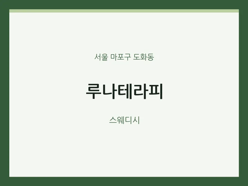 도화동 출장마사지 홈타이 루나테라피 | 마픽