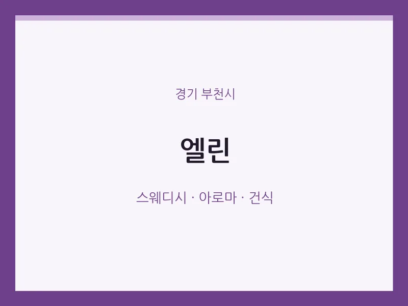 부천시 출장마사지 홈타이 엘린 | 마픽