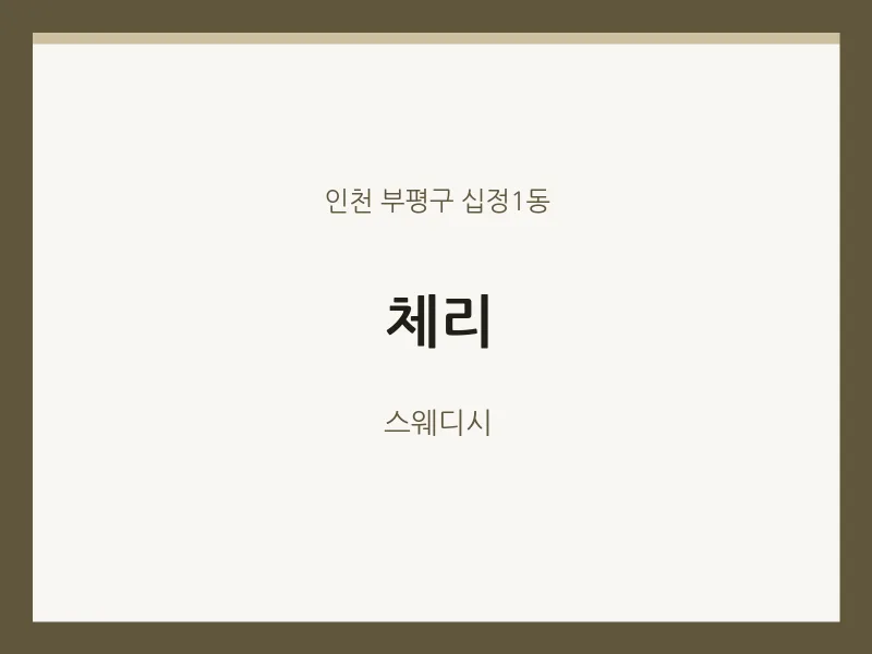 십정1동 출장마사지 홈타이 체리 | 마픽