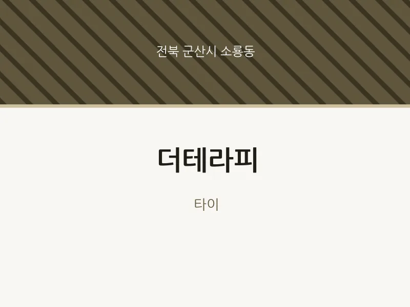 소룡동 출장마사지 홈타이 더테라피 | 마픽
