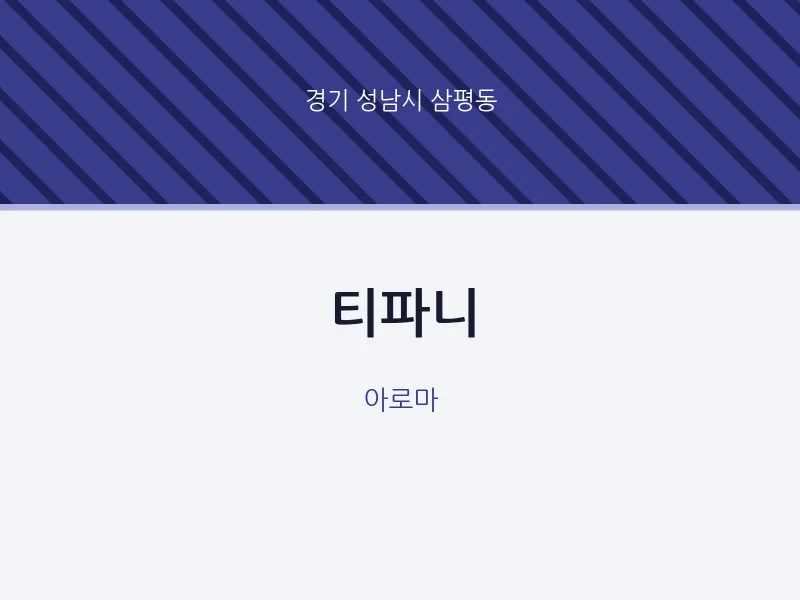 삼평동 출장마사지 홈타이 티파니 | 마픽