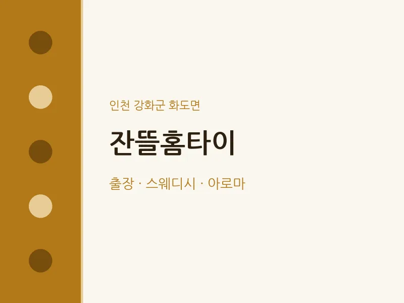 화도면 출장마사지 잔뜰홈타이 | 마픽