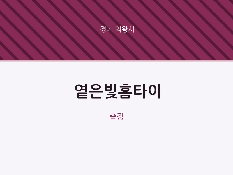의왕시 출장마사지 옅은빛홈타이 | 마픽