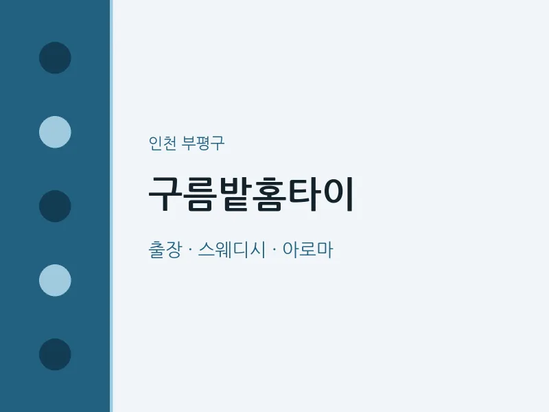 부평구 출장마사지 구름밭홈타이 | 마픽