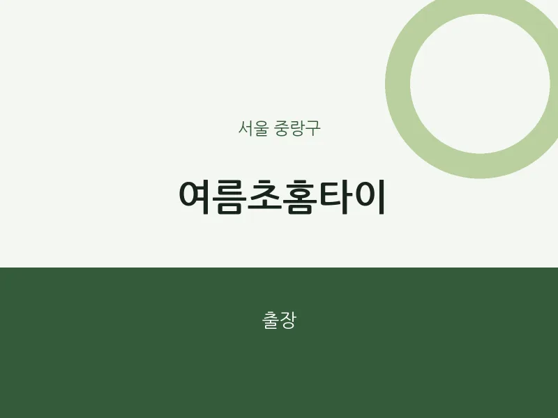 중랑구 출장마사지 여름초홈타이 | 마픽