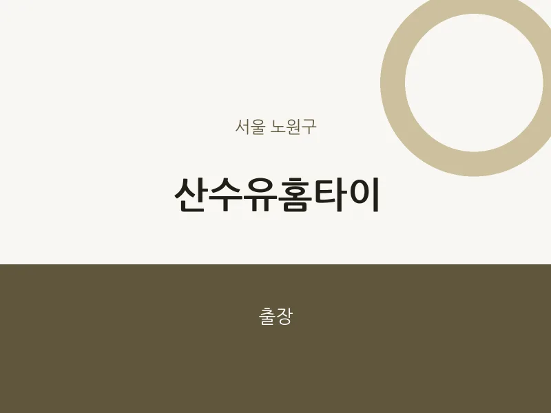 노원구 출장마사지 산수유홈타이 | 마픽