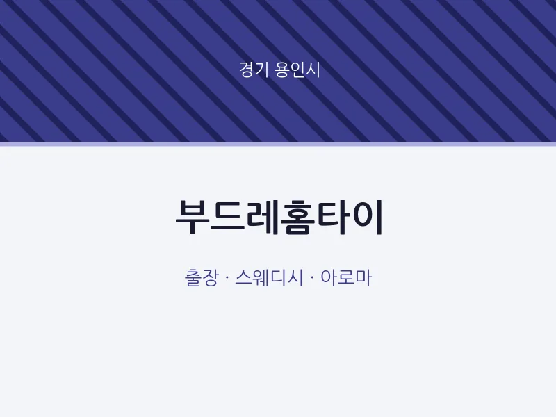용인시 출장마사지 부드레홈타이 | 마픽