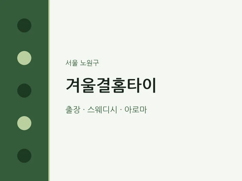 노원구 출장마사지 겨울결홈타이 | 마픽
