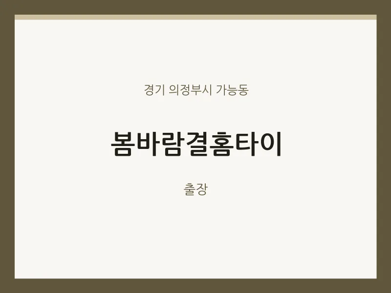 가능동 출장마사지 봄바람결홈타이 | 마픽