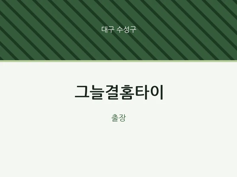 수성구 출장마사지 그늘결홈타이 | 마픽