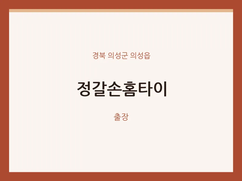 의성읍 출장마사지 정갈손홈타이 | 마픽