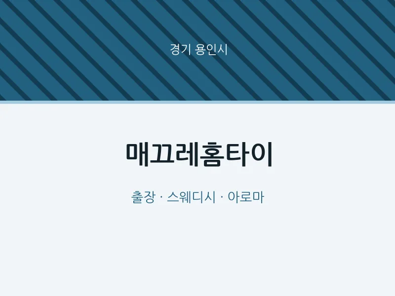 용인시 출장마사지 매끄레홈타이 | 마픽