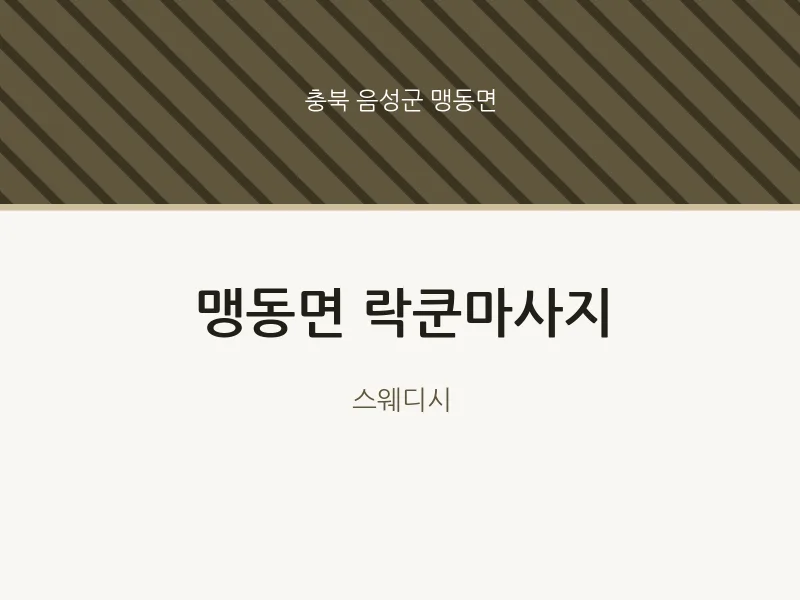 맹동면 출장마사지 홈타이 락쿤마사지 | 마픽