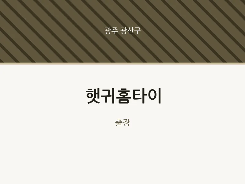 광산구 출장마사지 햇귀홈타이 | 마픽