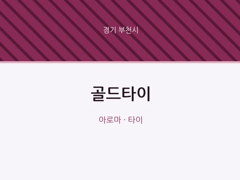 부천시 출장마사지 홈타이 골드타이 | 마픽