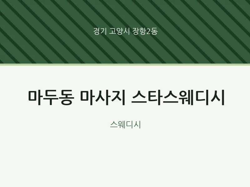 장항2동 출장마사지 홈타이 스타스웨디시 | 마픽