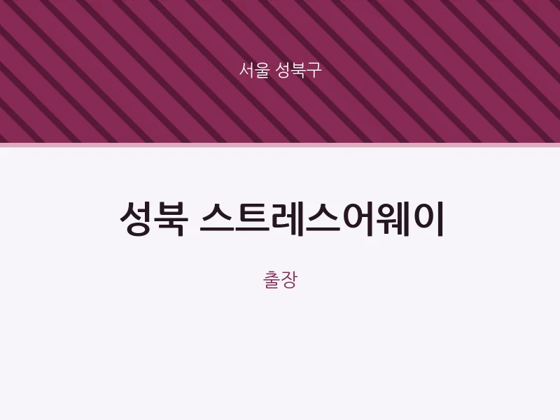 성북구 출장마사지 홈타이 성북 스트레스어웨이 | 마픽