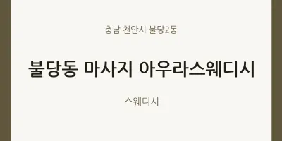 불당2동 출장마사지 홈타이 아우라스웨디시 | 마픽