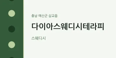 삽교읍 출장마사지 홈타이 다이아스웨디시테라피 | 마픽
