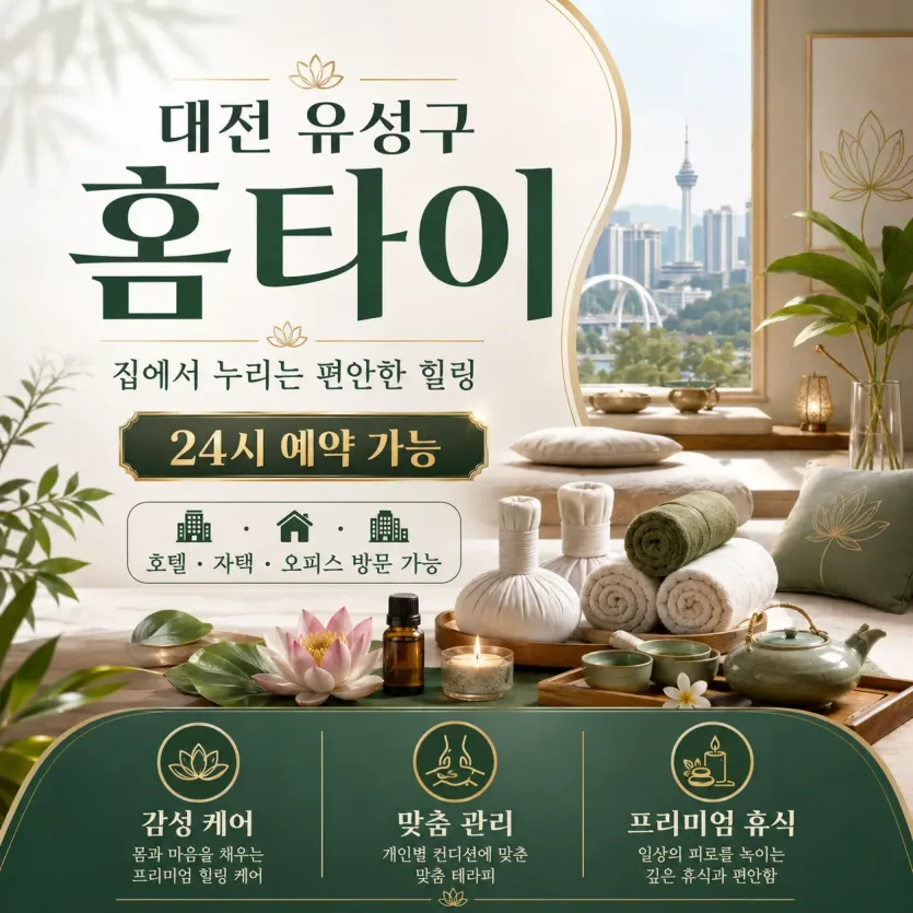 대전 유성구 홈타이 출장마사지 24시 연중무휴 예약문의