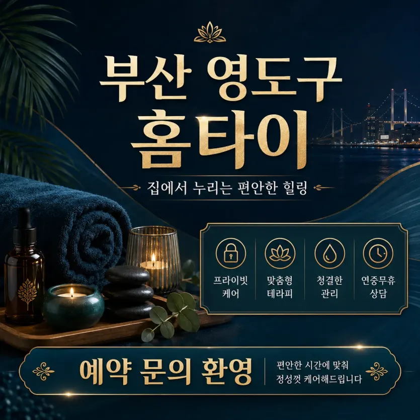 부산 영도구 홈타이 출장마사지 24시 집에서 즐기는 최고의 힐링 케어