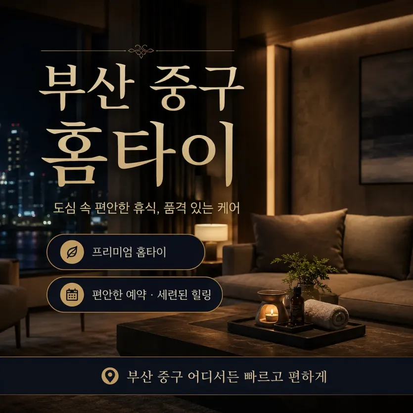부산 중구 홈타이 피로가 싹 풀리는 진짜 솔직한 이용 가이드