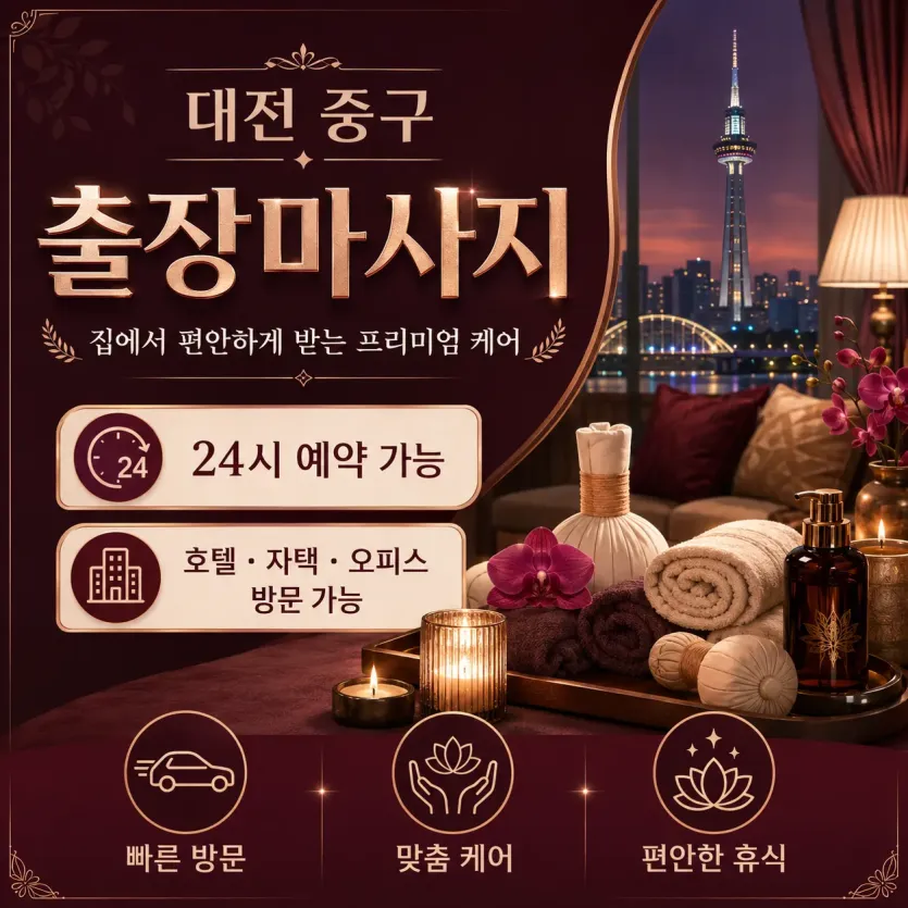 대전 중구 출장마사지 지친 하루의 끝을 완벽한 힐링으로 채우는 시간