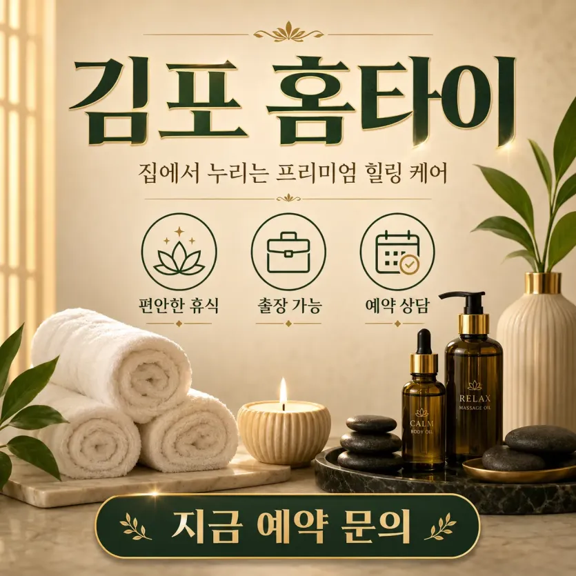 김포 홈타이, 지친 하루 끝에 부르는 진짜 힐링 (24시 연중무휴)
