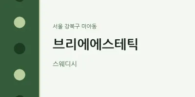 미아동 출장마사지 홈타이 브리에에스테틱 | 마픽