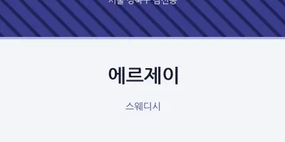 삼선동 출장마사지 홈타이 에르제이 | 마픽