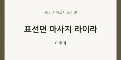표선면 출장마사지 홈타이 라이라 | 마픽