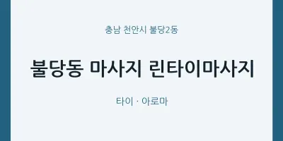 불당2동 출장마사지 홈타이 린타이마사지 | 마픽