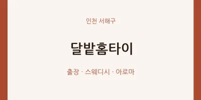 서해구 출장마사지 달밭홈타이 | 마픽