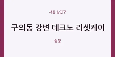 광진구 출장마사지 홈타이 강변 테크노 리셋케어 | 마픽