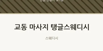 교1동 출장마사지 홈타이 탱글스웨디시 | 마픽