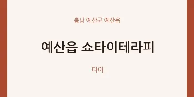 예산읍 출장마사지 홈타이 쇼타이테라피 | 마픽